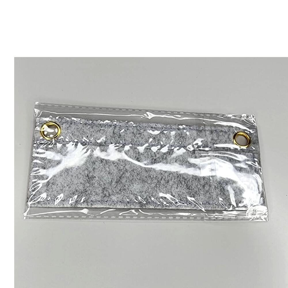 Gray Insert to Make your wallet a crossbody with your chain - Wool Felt